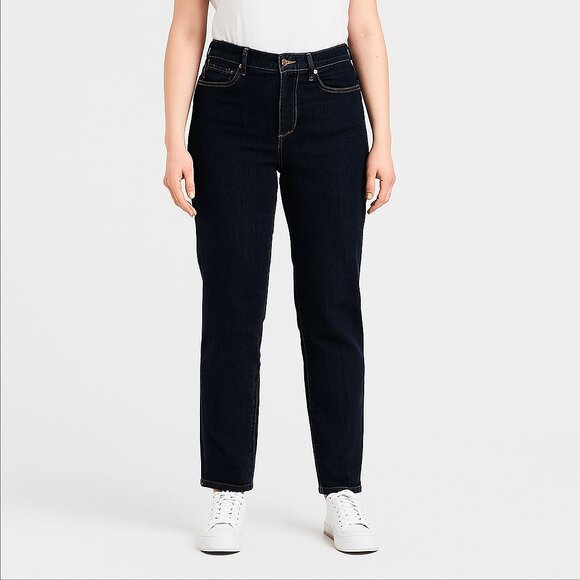 SALE Gap 1969 Blue Straight Leg Jeans with Contrast Stitching Always Skinny 31 - Picture 1 of 8